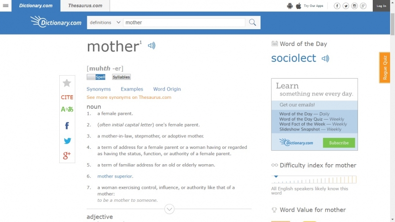 Dictionary.com - một trong những từ điển online thông dụng nhất